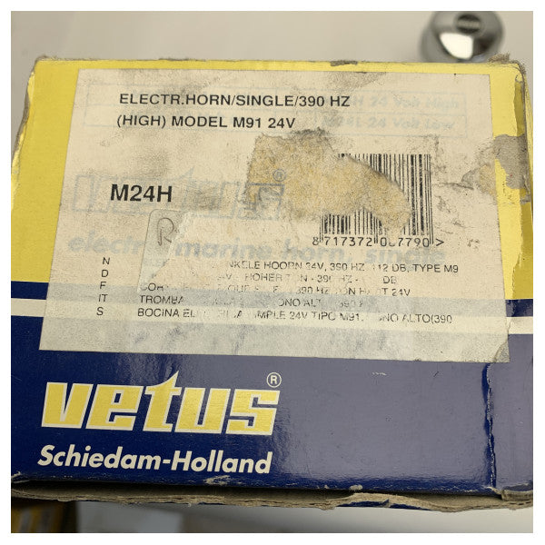 Електричний звуковий сигнал Vetus M24H з нержавіючої сталі 24В