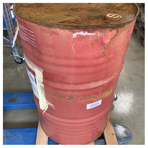 Eni M97B44 200 KG engine coolant in storage barrel.