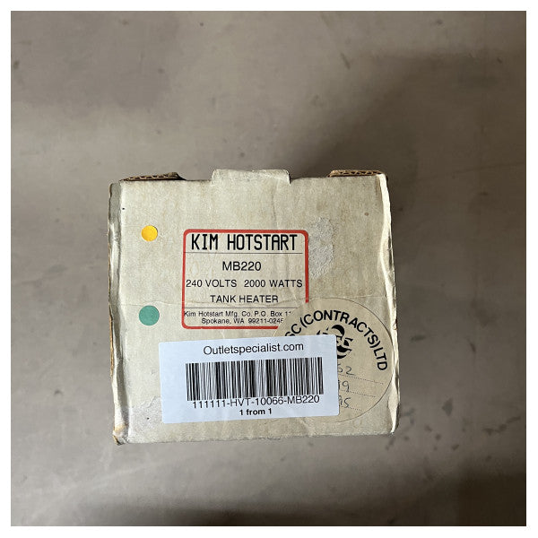 Нагрівач для морських баків Kim Hotstart 240V 2000W - міцний алюмінієвий нагрівальний елемент для палива та резервуарів для зберігання