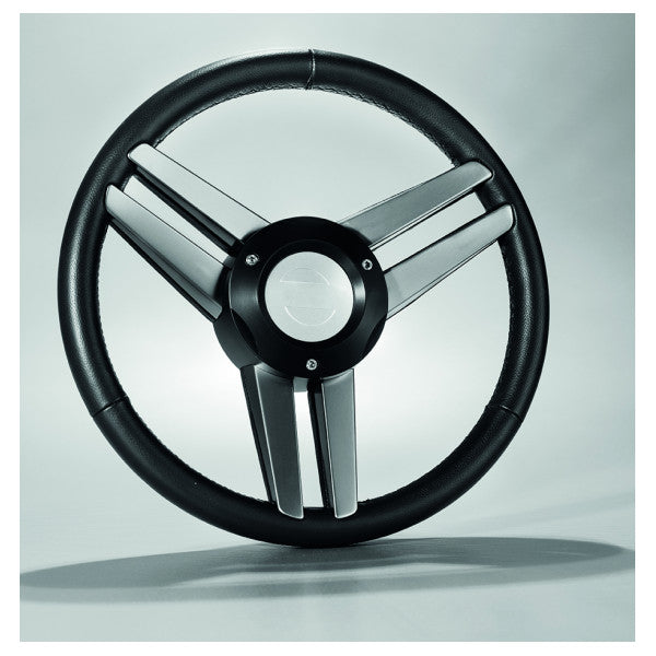 Isotta MLB 3 ακτίνων θαλάσσιο δερμάτινο τιμόνι D350 mm μαύρο