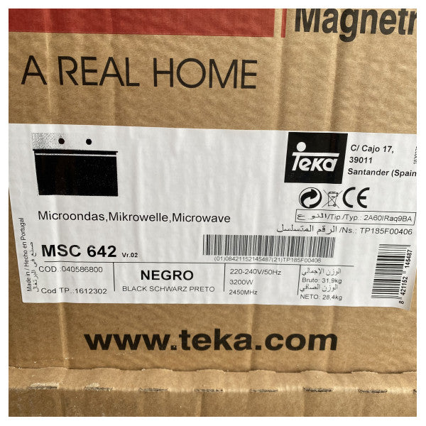Teka MSC624 monitoiminen 45 cm SurroundTemp-uuni