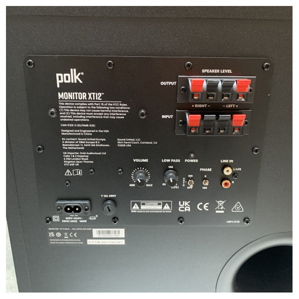 Polk Monitor XT12 12 Zoll Active Subwoofer 100W - MXT12Subbk