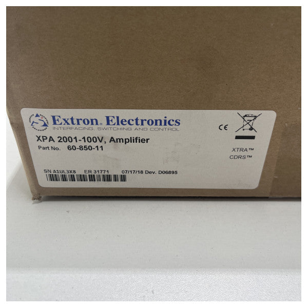 Extron Power Audio Amplificador XPA 2001-60-850-11