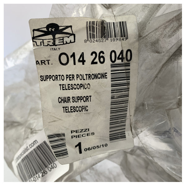 Suporte do banco do piloto ajustável em alumínio Trem 400 - 600 mm - O1426040