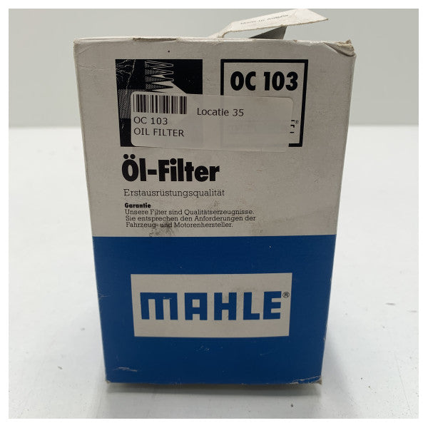 Mahle OC 103 Filtre d'huile de moteur noir