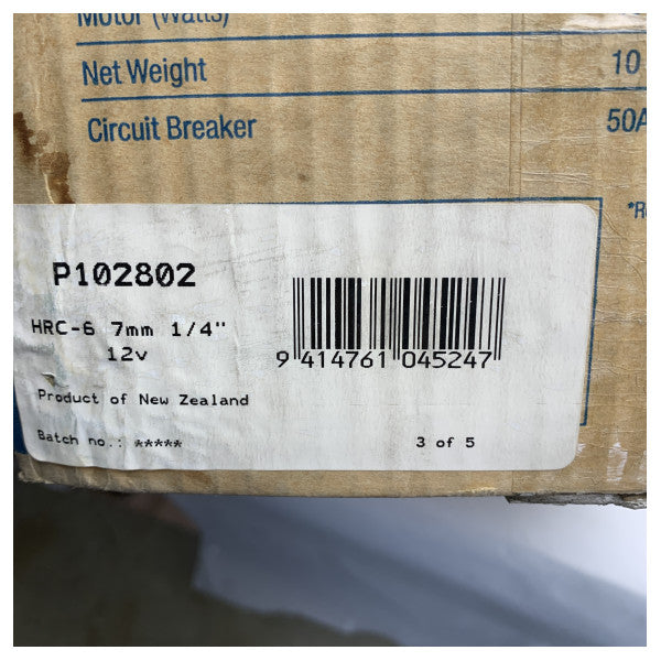 Maxwell P102802 HRC 6 7 mm elektrische Ankerwinde weiß 24V