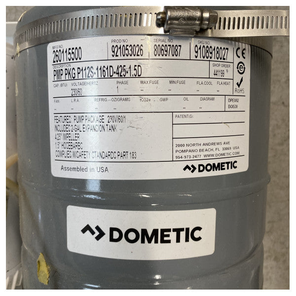 Насос для кондиціонування повітря Dometic P115S-1171D-425-1.5TCV