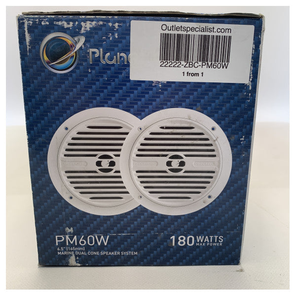 Planet Audio PM60W 90W ALTACIÓN DE ALTA MARINA SET BLANCO