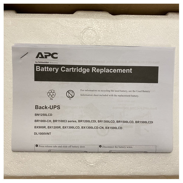 APC RBC25 Battery Remplacement Cartoudge for Backups Series