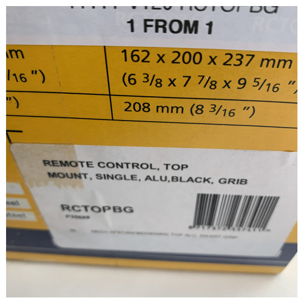 Механічний важіль управління одномоторним двигуном Vetus RCTOPBG