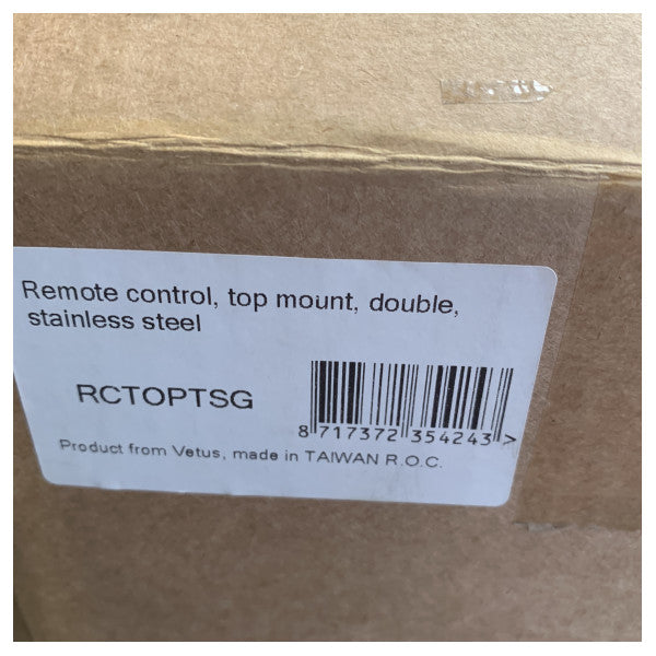 Vetus RCTOPTSG double moteur levier de commande mécanique acier inoxydable