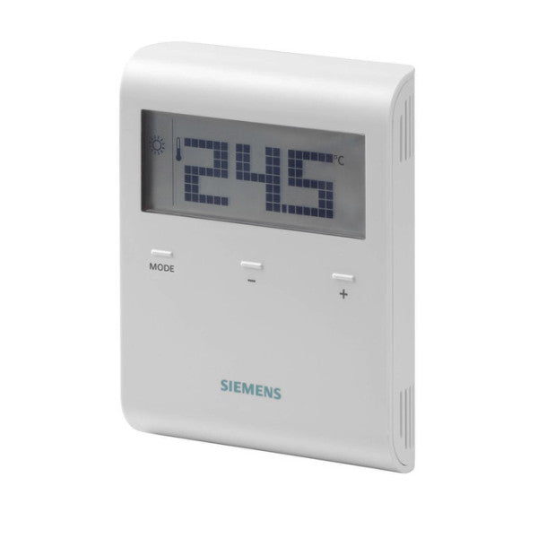 Siemens LCD Room Thermostat White - RDD100.1 DHW