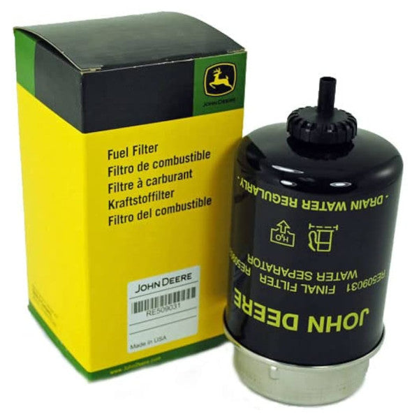 John Deere RE509031 Filtro de combustible negro