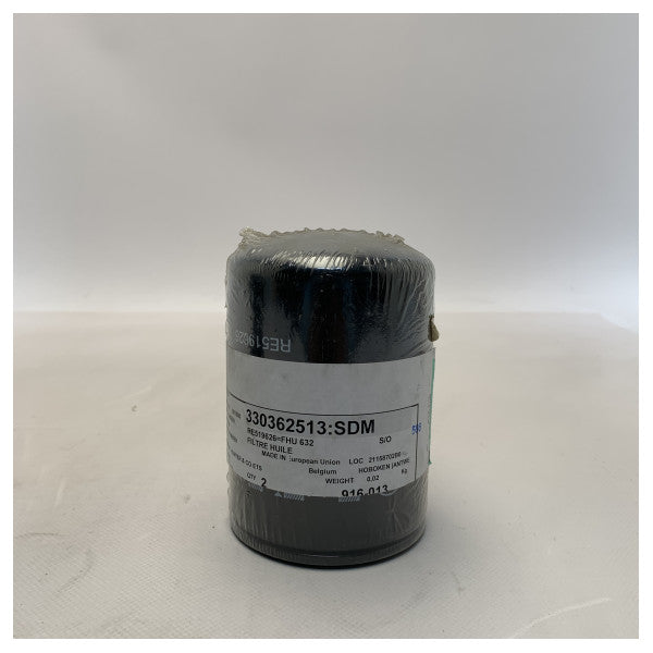 John Deere RE519626 motoroljefilter svart