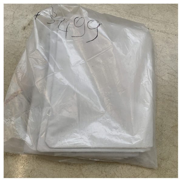 Riva Rivale 56 bimini avec fenêtres - Tente marine blanche durable pour la protection contre le soleil et les intempéries