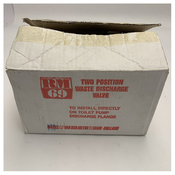 RM69 válvula de 3 vias branca para sanita fechada - tanque - borda fora - 804