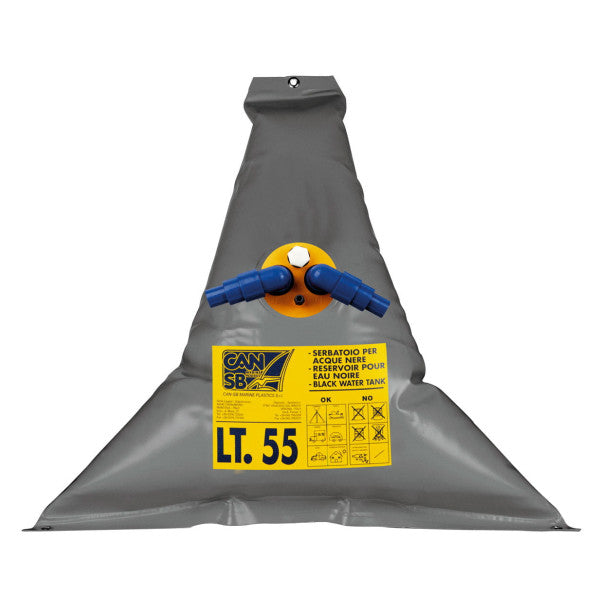 Kan SE4323 fleksibel svart vanntank 55l grå