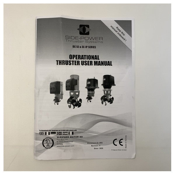 Sleipner Side Power SE60 60 KGF | 185 mm | 12v Bow and Stern Thrust - SE60 / 185S2-12V