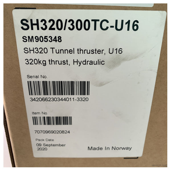 Sleipner Side Power SH320 320 KGF 300 mm Iddrawliku tal-Mina Tunnel - SH320 / 300TC -U16