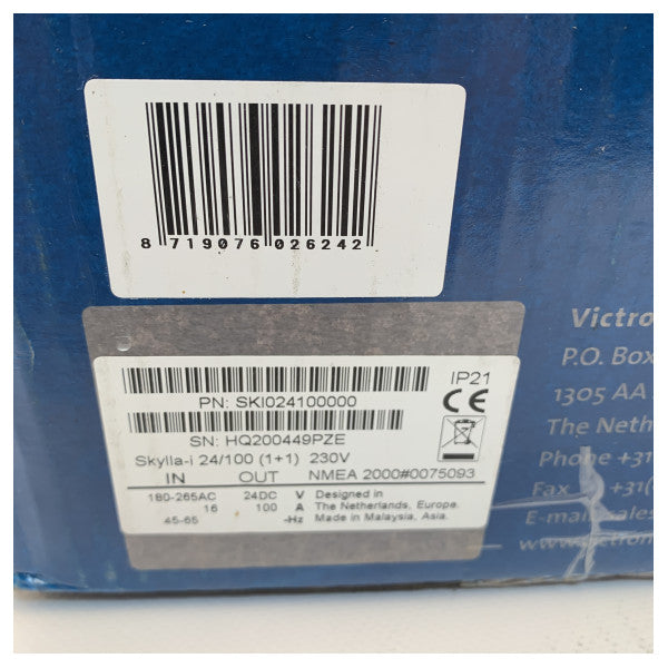 Victron Skylla-i 24V | 100a | 1+1 Output Battery Charger - Ski024100000