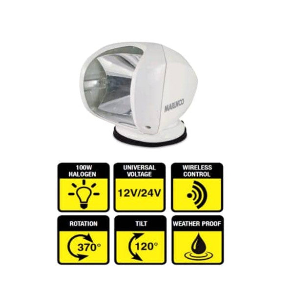 Marinco Precision Electric Spot Light 24V | 100W - SPL -24W