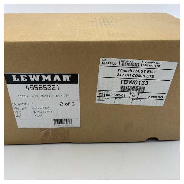 Lewmar EVO 65 EST Electric Sheet Winch Chrome 24V - 49565221