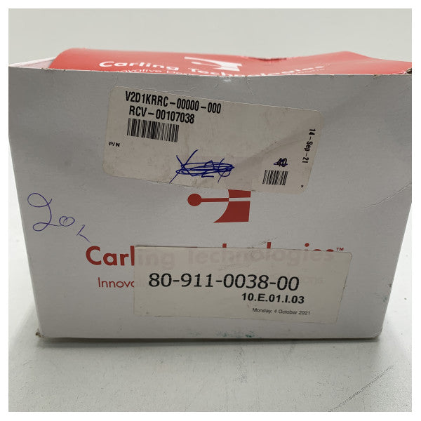 مفتاح هزاز Czone للتشغيل/إيقاف التشغيل أسود مع ضوء أحمر - 80-911-0038-00