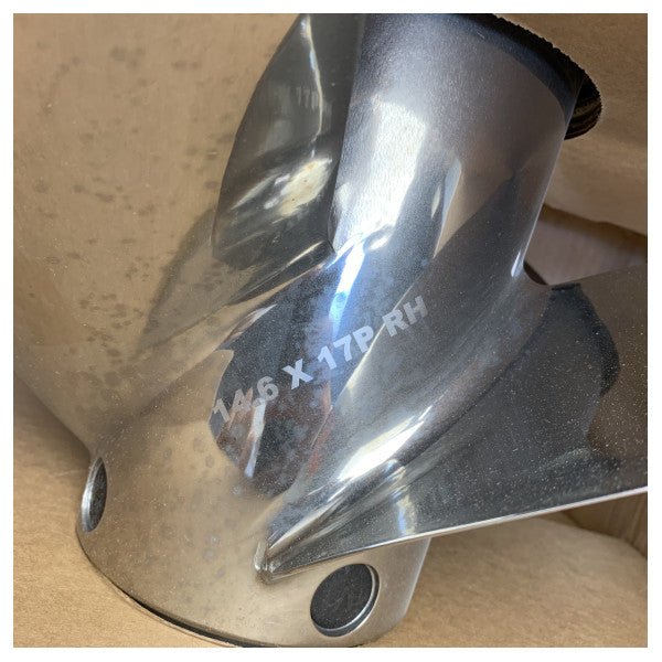 Hélice Mercury Revolution de 4 pás em aço inoxidável 14,6 x 17P CR