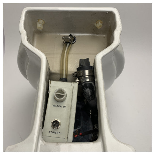 Sanita marítima eléctrica Vetus TMW24Q sem tampa, assento e controlador