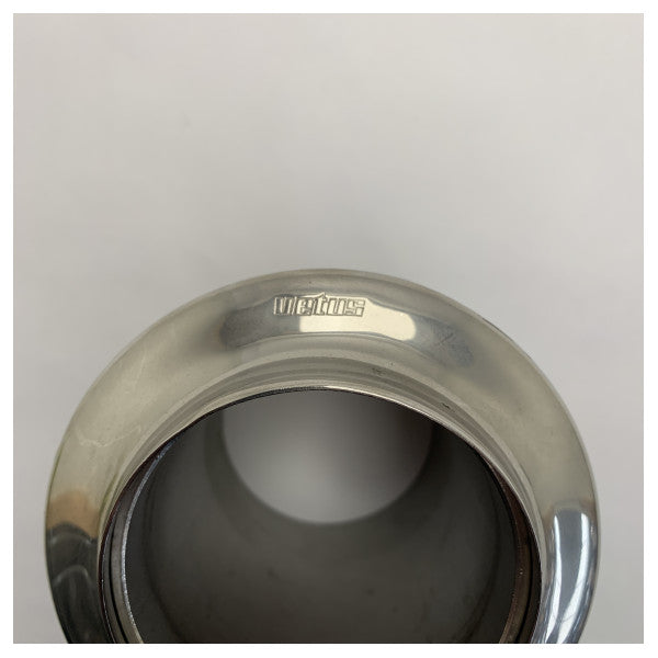 Vetus TRC75S 75 mm rustfritt stål marin Tru-Hull eksosutløp med ventil 