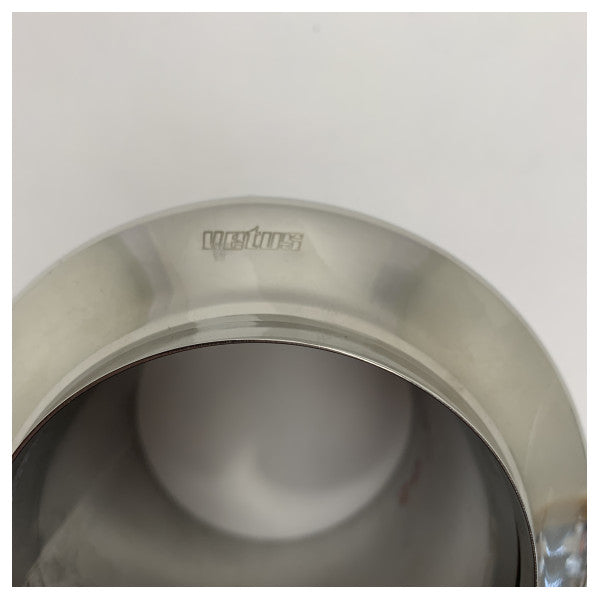 Vetus TRC90S Stainless Steel Marine Exhaust Outlet Tru-Hull with Check Valve 90 mm