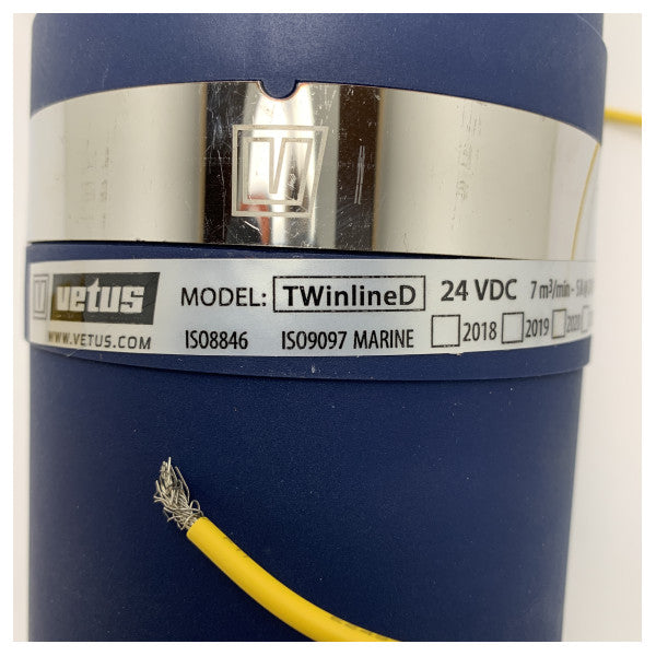 Vetus TWINLINED Ventilateur en ligne 24V 102 mm