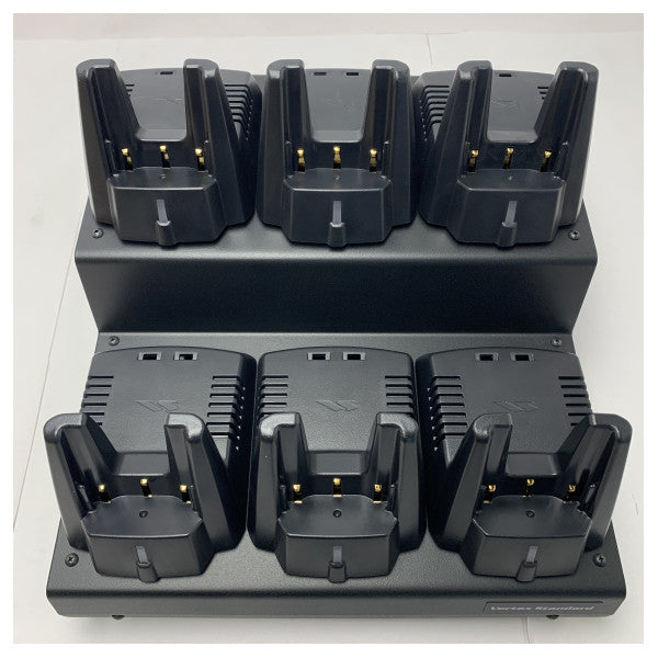 Vertex VAC-6920 Multi Charger för 6 Vertex Standard Li-Ion-radiobatterier VHF handhållna portofoner