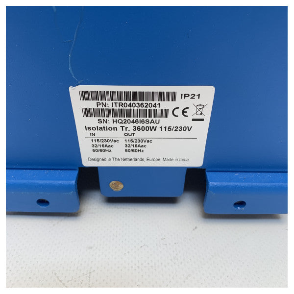 Utilisé Victron Energy Blue Power Isolement Transformer 3600W 230V | 115v - viitr040362041