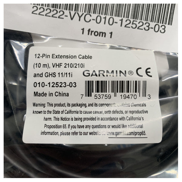 Garmin GHS 11 Cable d'extension du combiné-010-12523-03