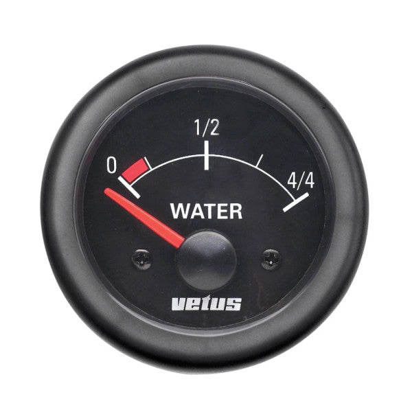 Indicatore di livello del serbatoio d'acqua Vetus WATER24B da 52 mm a 12V