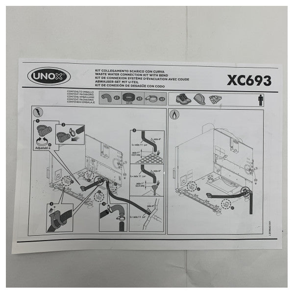 Комплект за инсталиране на Unox за едно устройство + детергент - XUC001
