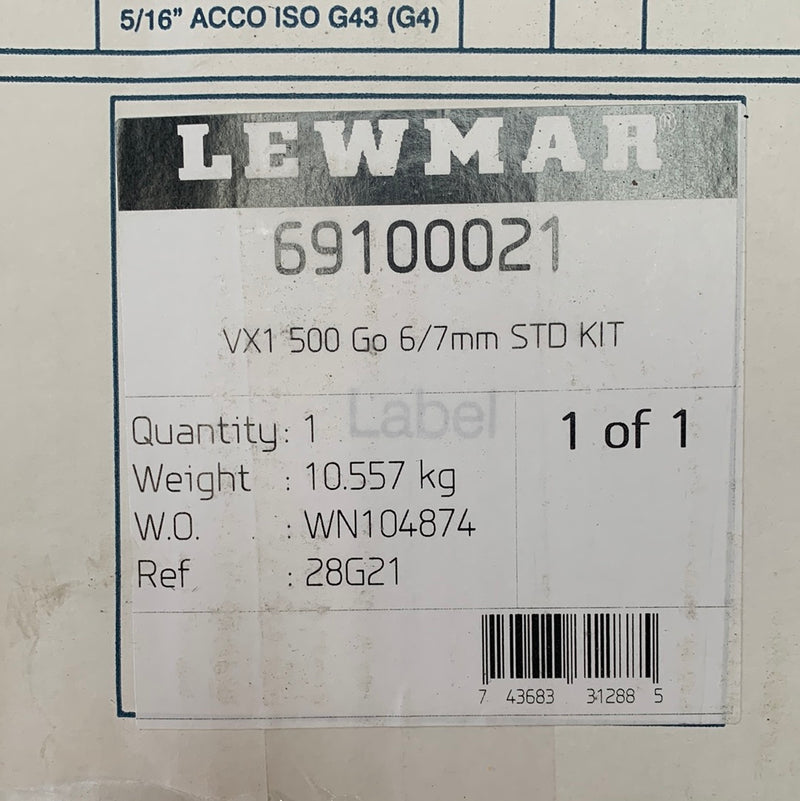 Lewmar VX1 Anchor Electric Winch 500W / 6-7 mm / 12V - 69100021