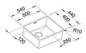 BLANCO 500-FB ACTIONNEUX INOXDUX AVEC avec kit d'installation