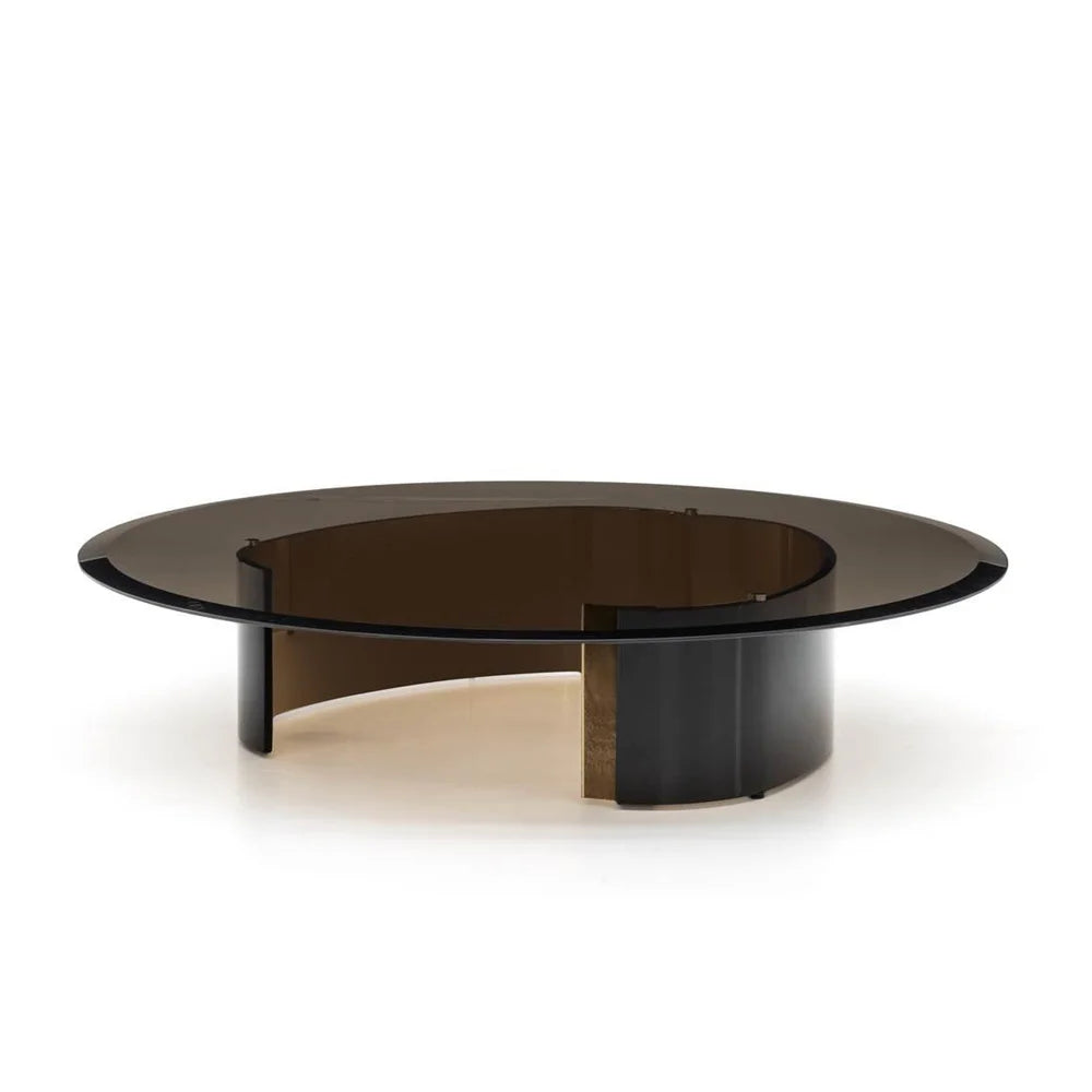 Minotti Bangle coffee table round 110 cm brons