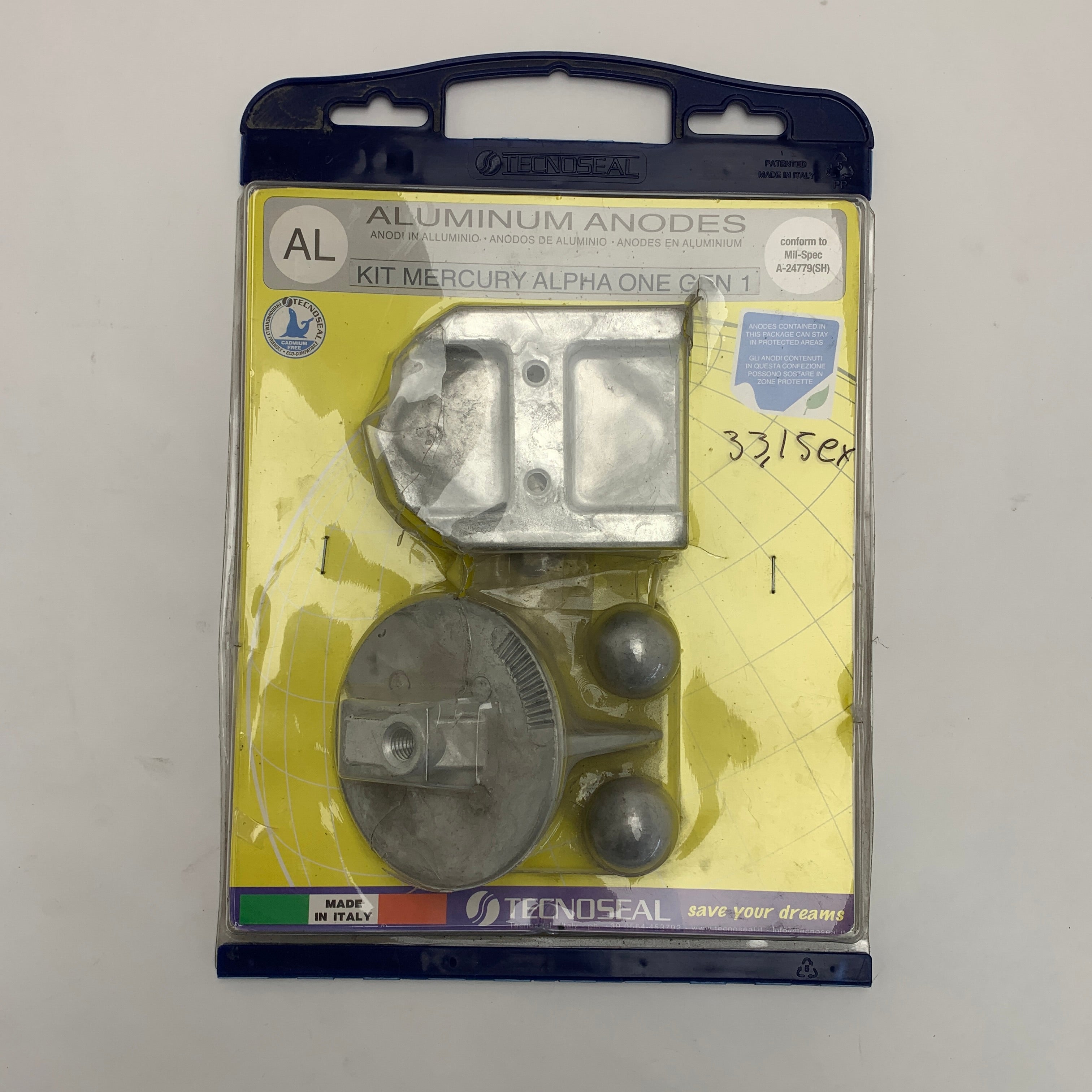 Technoseal ALPHA-ONE-GEN1 aluminijski anodni komplet 