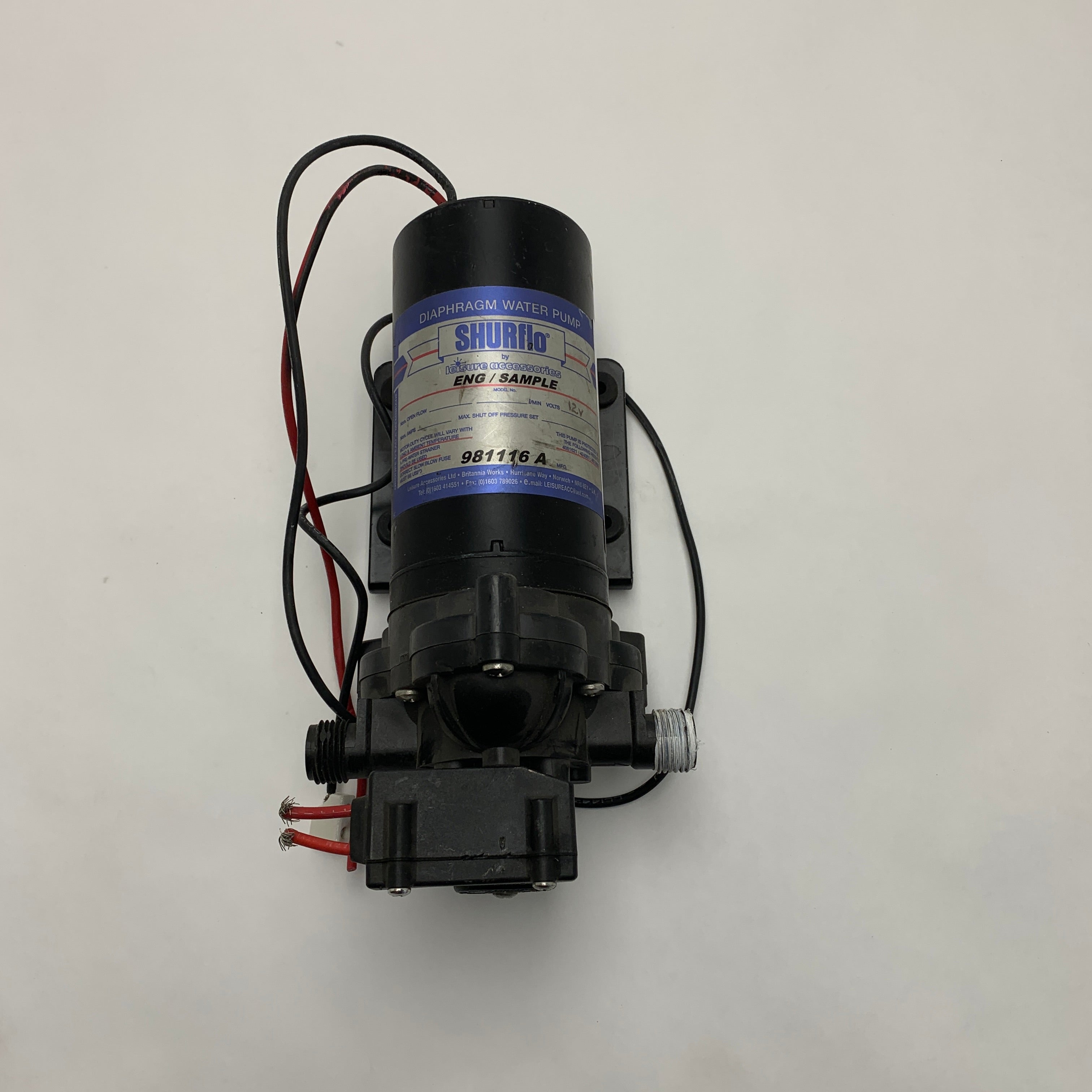 Употребявана помпа за прясна вода под налягане Shurflo 981116A 12V