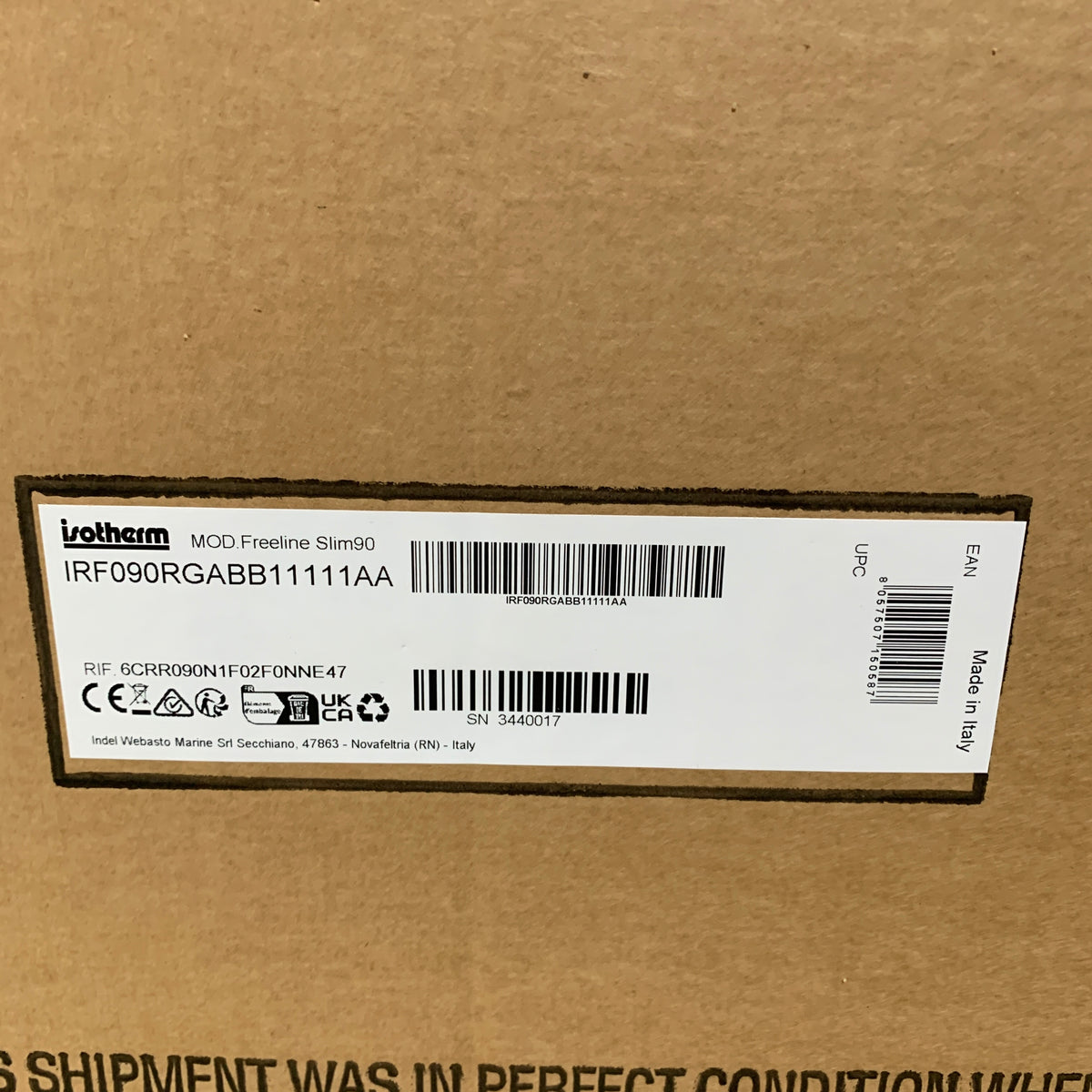Réfrigérateur/congélateur à compression Isotherm IndelB Freeline 90 12/24V 