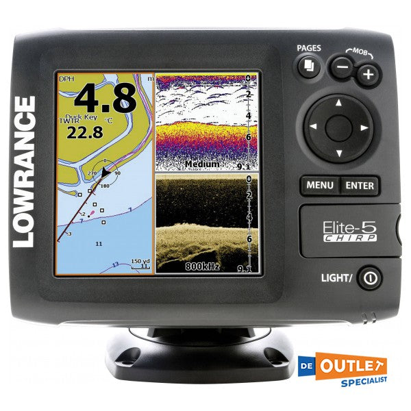 Lowrance Elite 5 CHIRP multifunctionele fishfinder