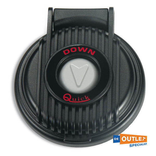 Quick anchor winch foot-switch down black - FP900DB