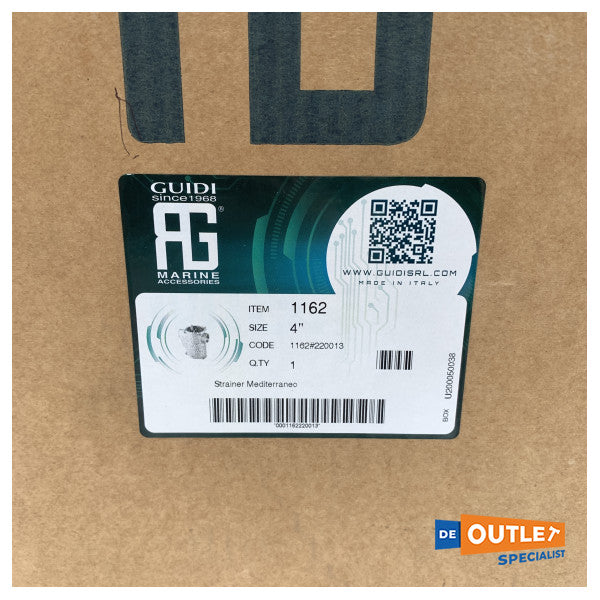 Filtru tal-ilma tal-baħar tal-bronż guidi 1162 4 pulzieri