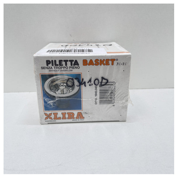 Злив для раковини Lira з нержавіючої сталі з заглушкою для кошика - 1945.040