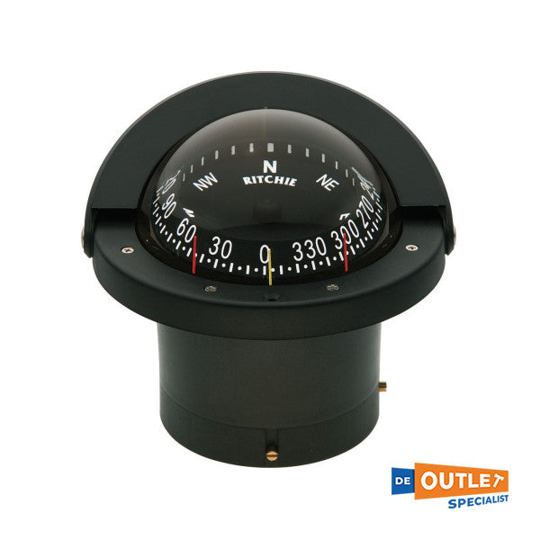 Ritchie FN-203 Flush Mount Liquid Compass Black 12V