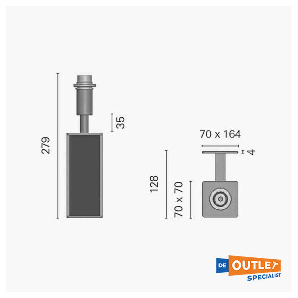 Foresti Suardi Lámpara de pared Tucana Chrome con cuero 12/24V - 2669-7155.fnpm