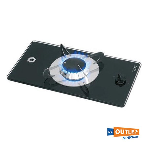 PV1350S Hob de gaz à 1 brûleur intégré noire 12V